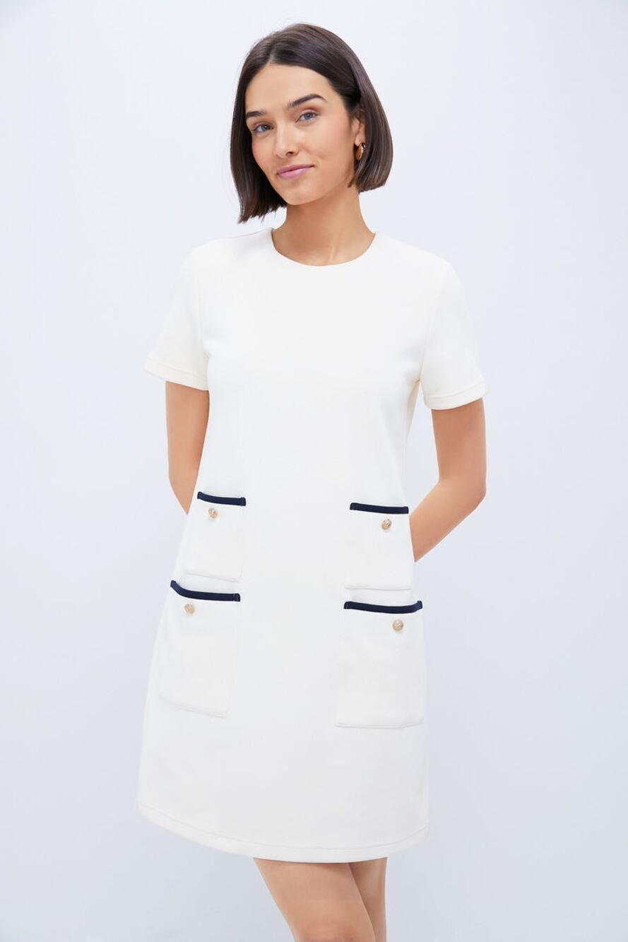 TUCKERNUCK Pearl White Short Sleeve Francoise Dress Size XXS NWT